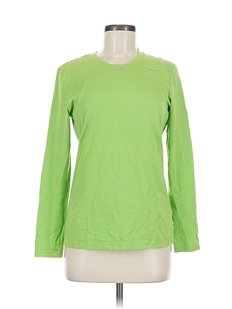 Pre-owned Nike Long Sleeve T-shirt In Green