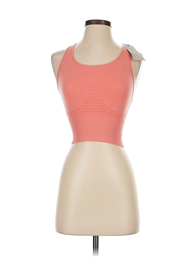 Pre-owned Sweaty Betty Tank Top Orange Strapless Neckline Tops
