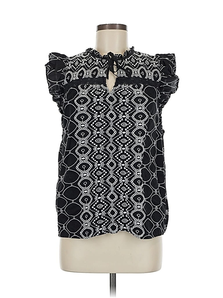 Pre-owned Ann Taylor Loft Sleeveless Blouse In Black