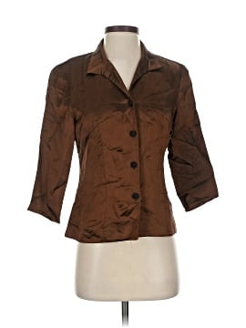 Donna Ricco 3/4 Sleeve Button Down Shirt