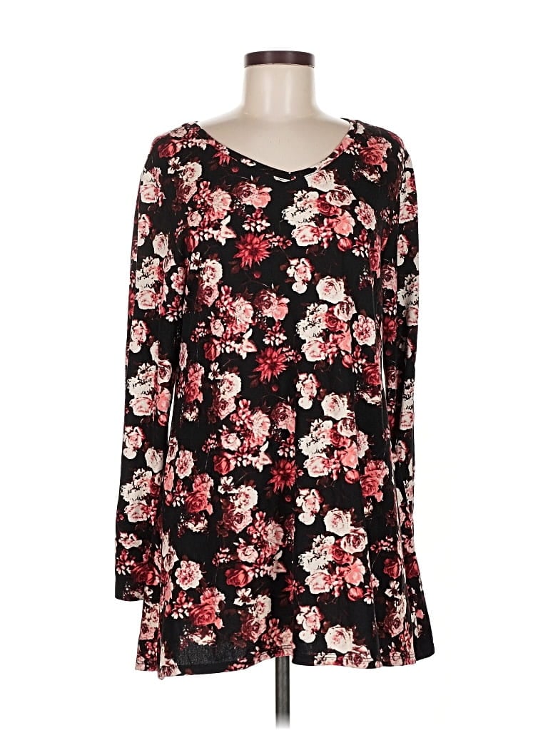 Pre-owned Lularoe Long Sleeve T-shirt In Black