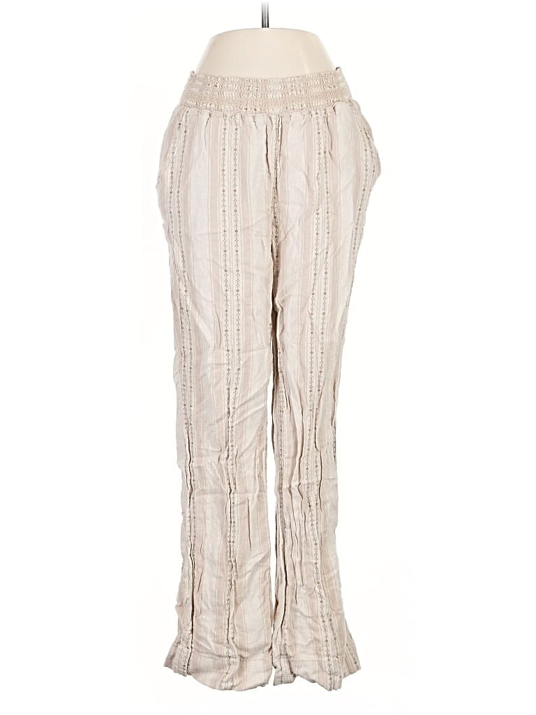 Pre-owned Briggs Linen Pants In White