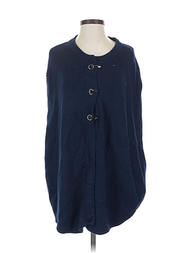 Pre-owned Banana Republic Wool Cardigan Sweater In Blue