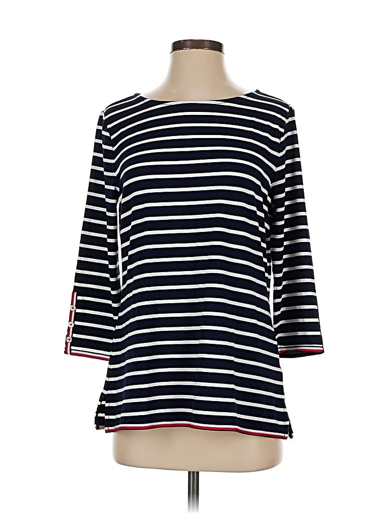 Pre-owned Tommy Hilfiger 3/4 Sleeve T-shirt In Blue