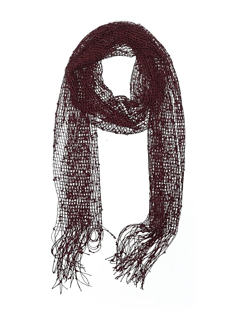 Pre-owned Unbranded Scarf In Burgundy