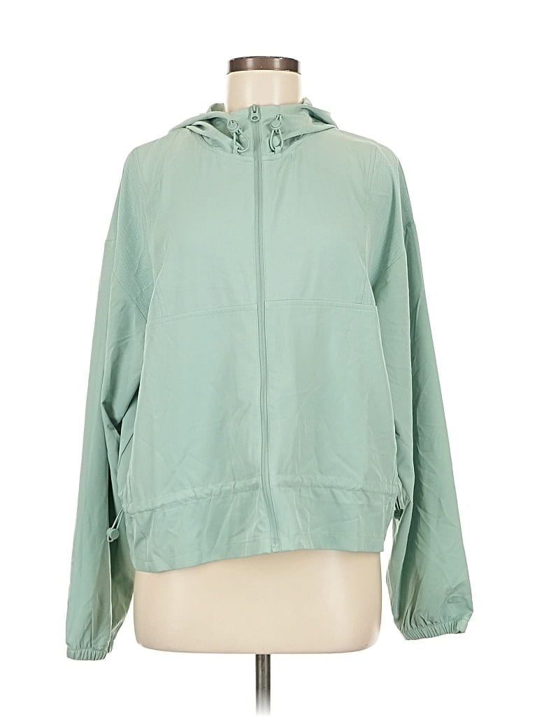 Pre-owned Champion Windbreaker Jacket In Green