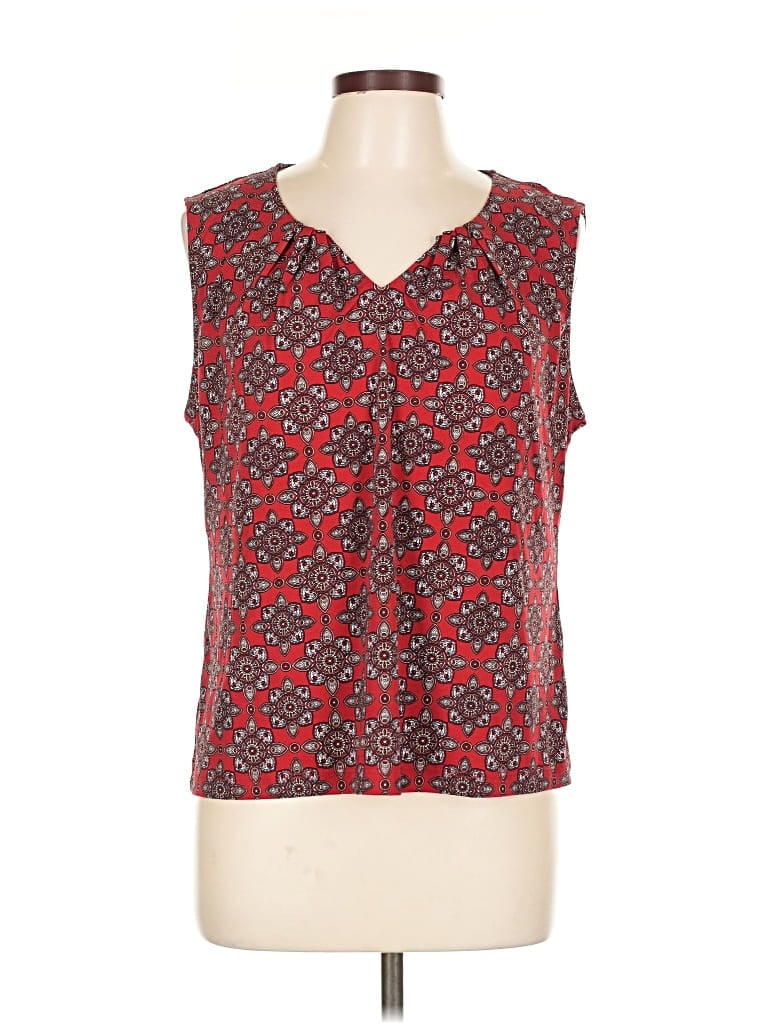 Pre-owned 41hawthorn Sleeveless Blouse In Red