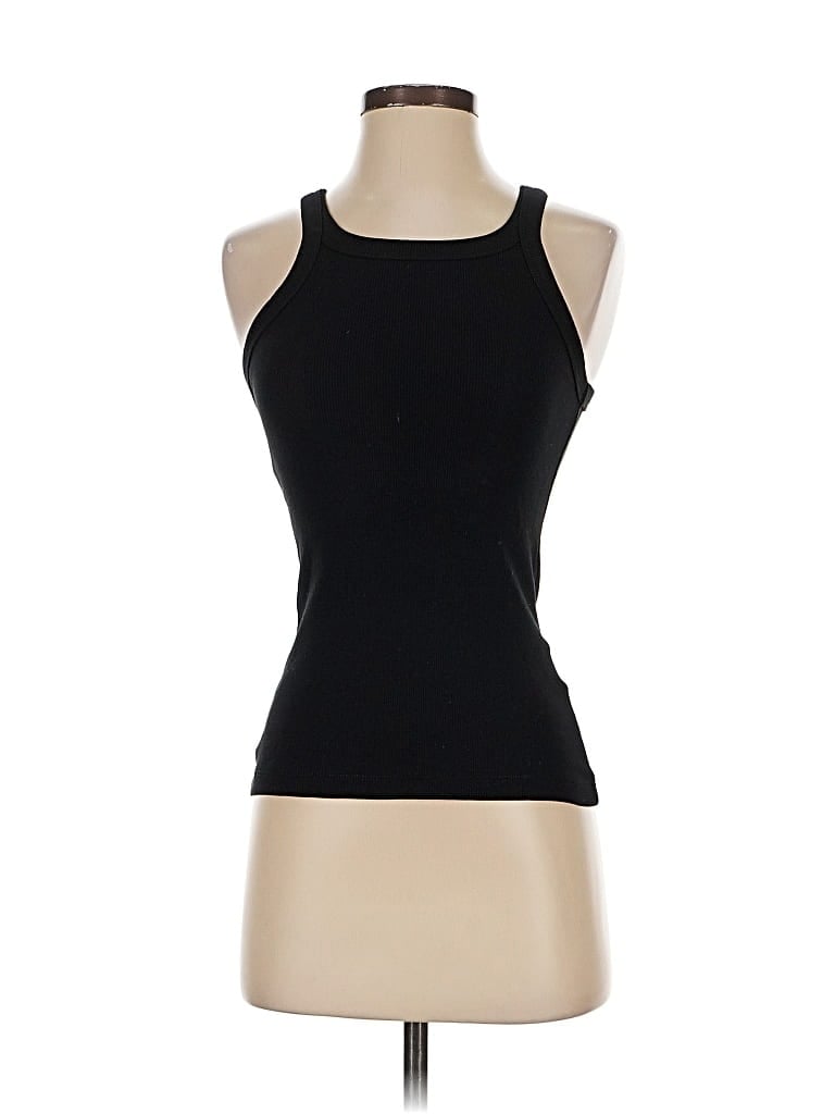 Pre-owned Unbranded Tank Top Black Halter Neckline Tops