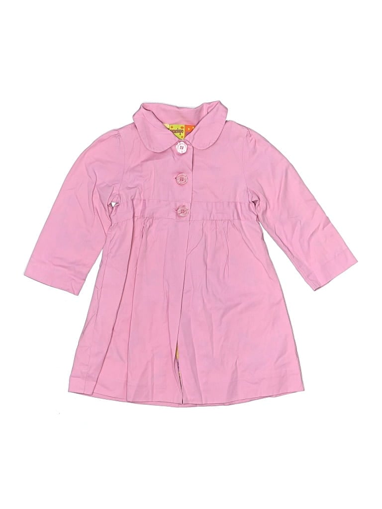 Pre-owned Penelope Mack Kids' Raincoat In Pink
