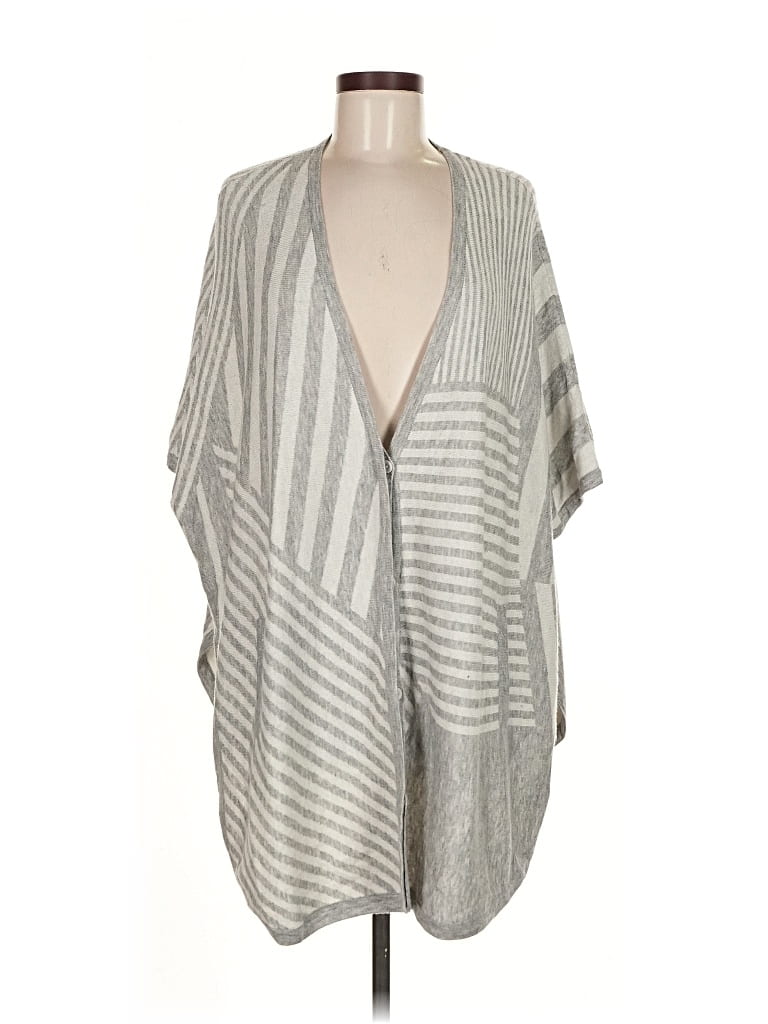 Pre-owned Splendid Cardigan Sweater In Silver