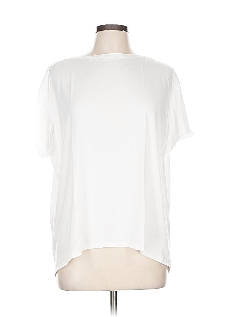 Pre-owned Crz Yoga Short Sleeve T-shirt In White