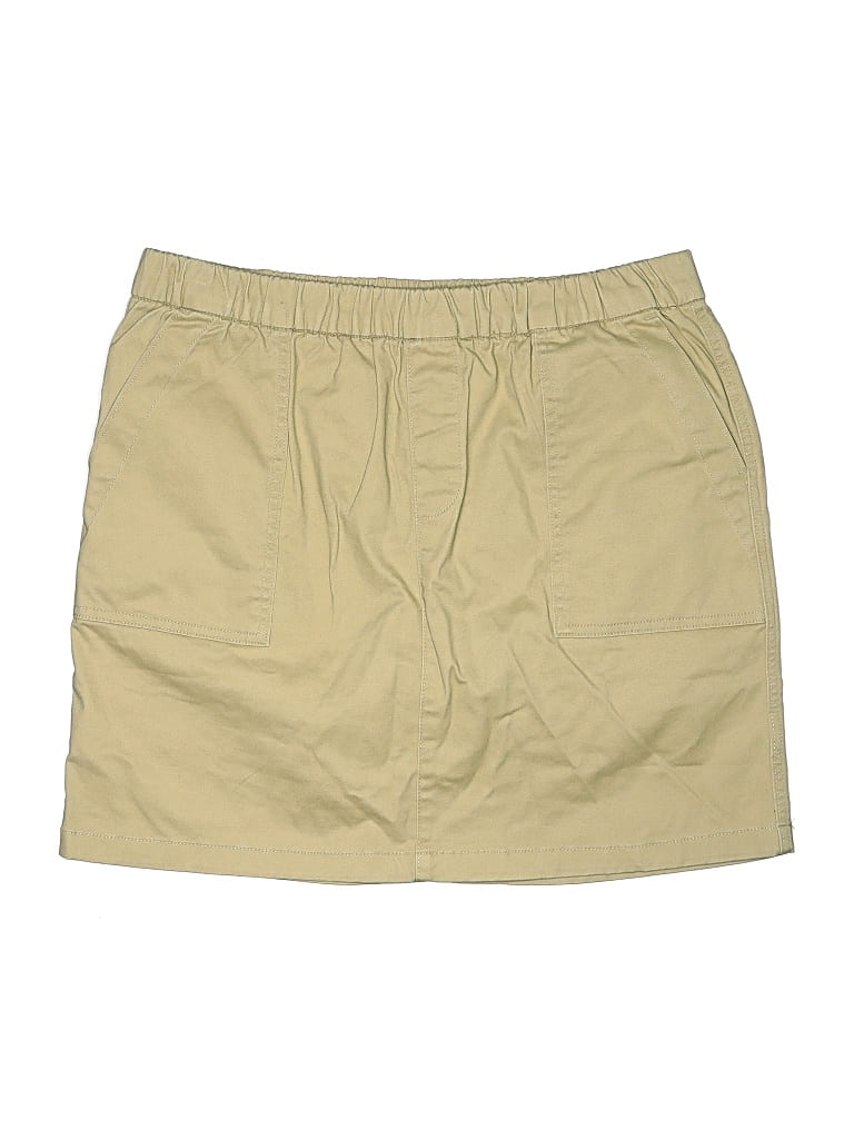 Pre-owned Lands' End Skort In Brown