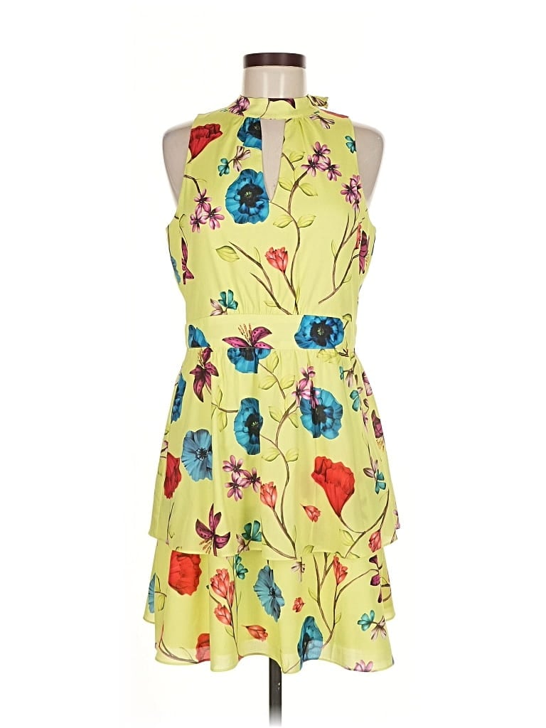 Pre-owned Parker Cocktail Dress In Yellow