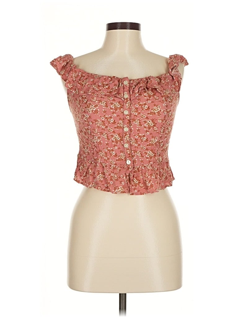 Pre-owned American Eagle Outfitters Sleeveless Blouse In Pink