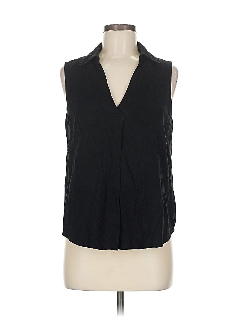 Pre-owned Fun2fun Sleeveless Blouse In Black