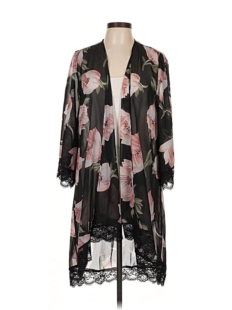 Pre-owned Always Indigo Kimono In Black