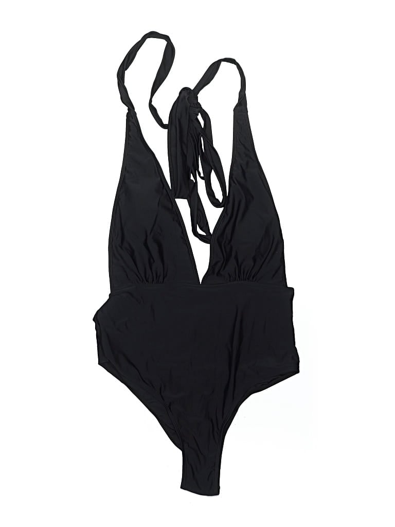 Pre-owned Unbranded One Piece Swimsuit In Black