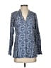 Escapada 100% Rayon Blue Long Sleeve Blouse Size S - photo 1