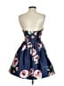 Windsor 100% Polyester Floral Blue Cocktail Dress Size 1 - 2 - photo 2
