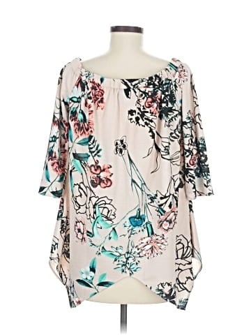 Beige by ECI 3/4 Sleeve Blouse (view 2)