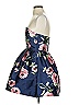 Windsor 100% Polyester Floral Blue Cocktail Dress Size 1 - 2 - photo 5