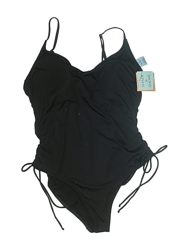Pre-owned Shade & Shore One Piece Swimsuit In Black