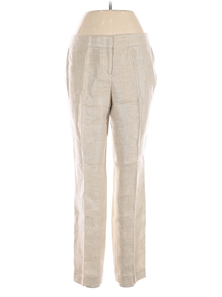Pre-owned Vince Camuto Linen Pants In Brown