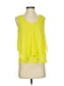 E&M Collection Yellow Sleeveless Blouse Size S - photo 1