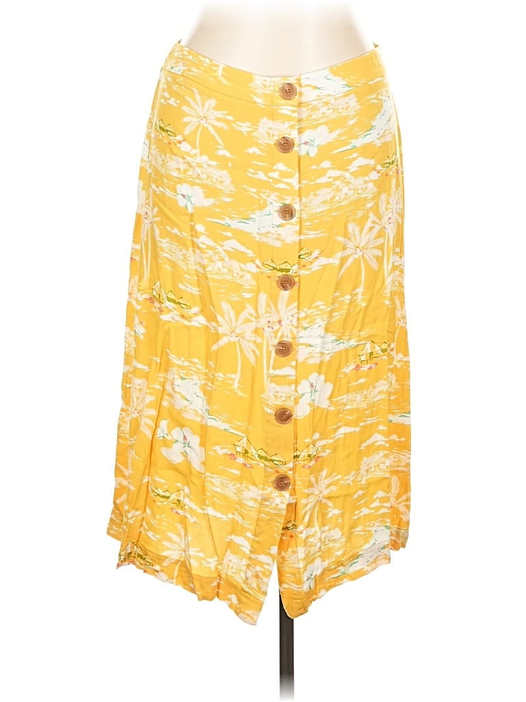 Pre-owned Lc Lauren Conrad Casual Skirt In Yellow