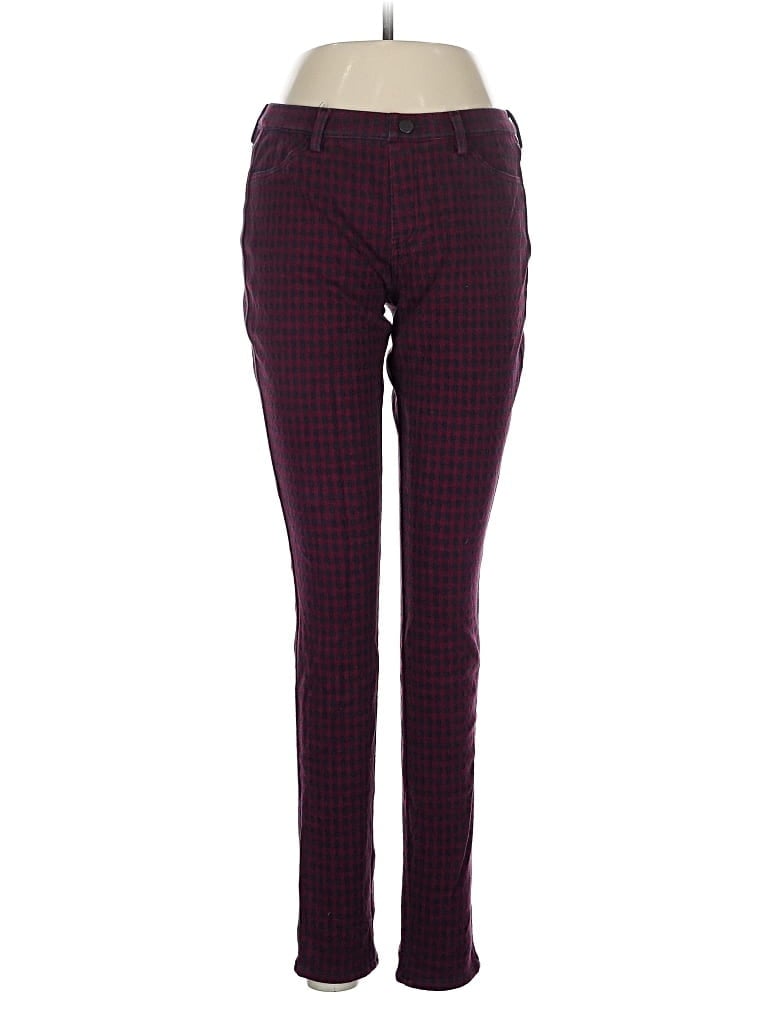 Pre-owned Uniqlo Casual Pants In Burgundy