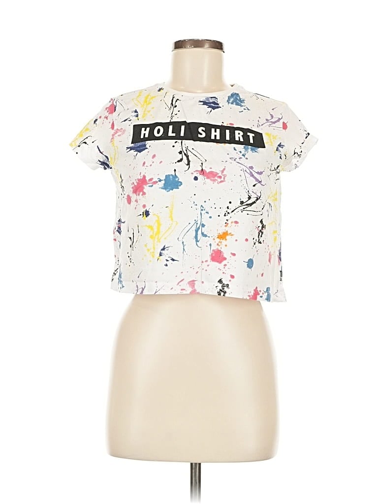 Pre-owned Assorted Brands Short Sleeve T-shirt In White