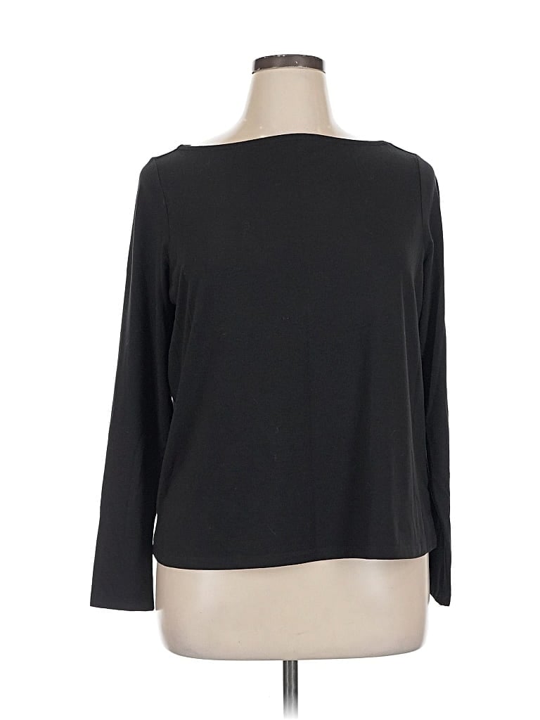 Pre-owned Assorted Brands 3/4 Sleeve T-shirt In Black