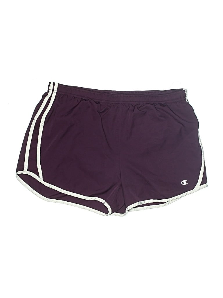 Pre-owned Champion Athletic Shorts In Purple