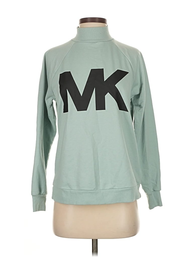 Pre-owned Michael Michael Kors Long Sleeve Turtleneck In Green