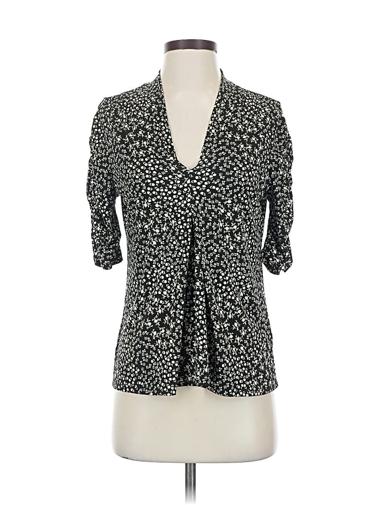 Pre-owned Muse 3/4 Sleeve Blouse In Black