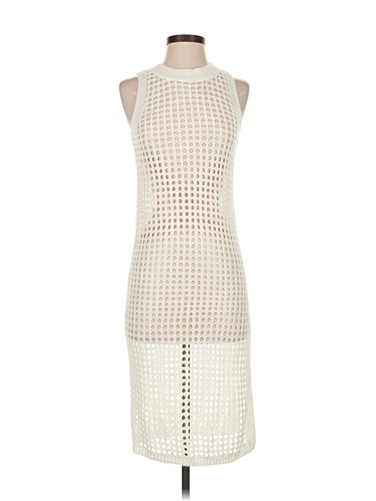 Pre-owned Shade & Shore Cocktail Dress In White