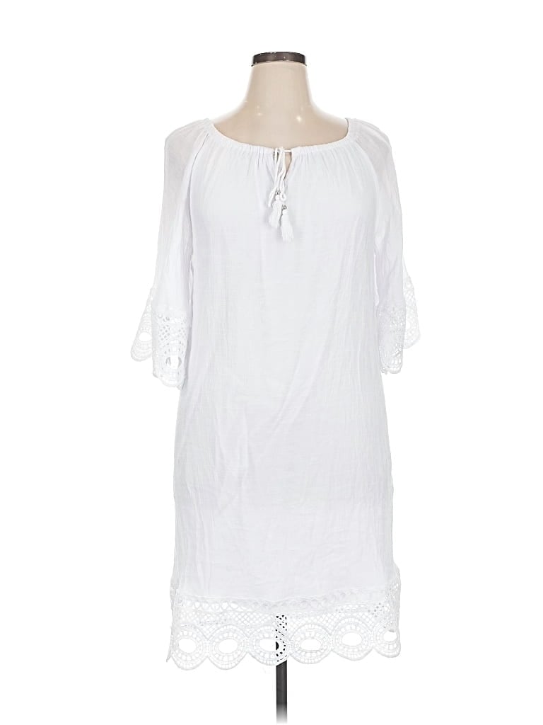 Pre-owned Mlle Gabrielle Casual Dress In White