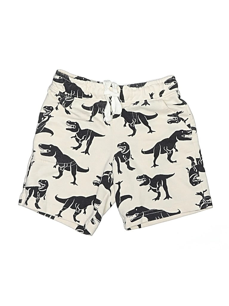 Pre-owned Cat & Jack Kids' Board Shorts In White