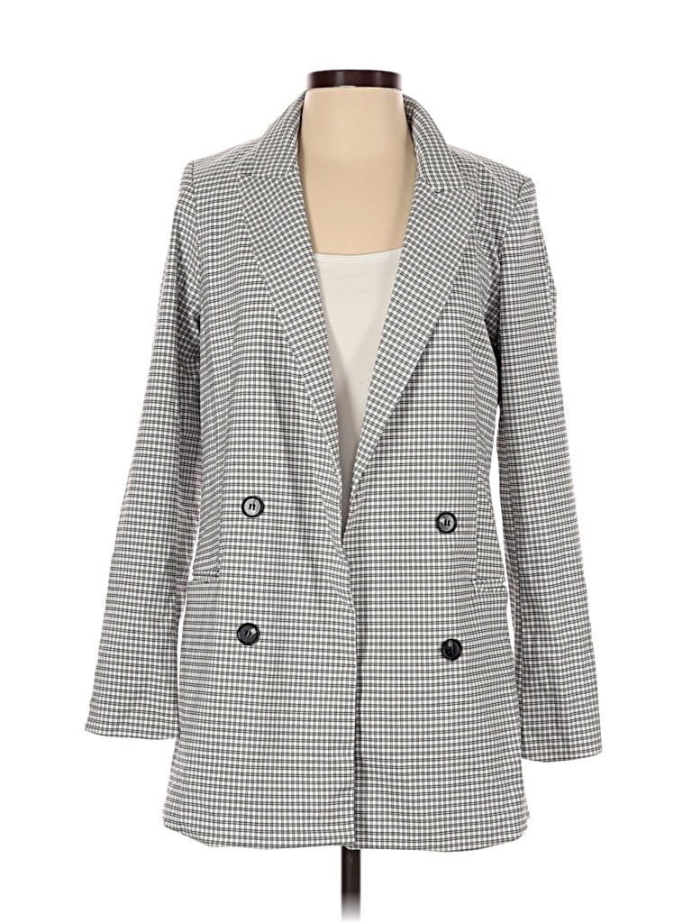 Pre-owned Rachel Zoe Tjx Blazer Jacket In Gray
