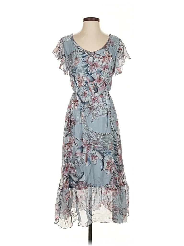 Pre-owned Elena Baldi Cocktail Dress In Blue