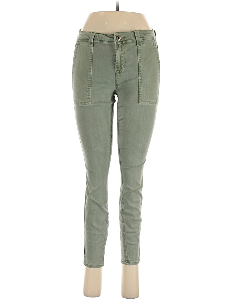 Pre-owned Pistola Jeggings In Green