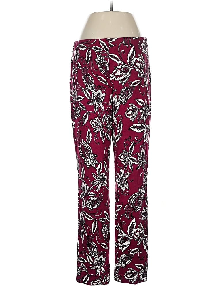 Pre-owned Chico's Casual Pants In Burgundy