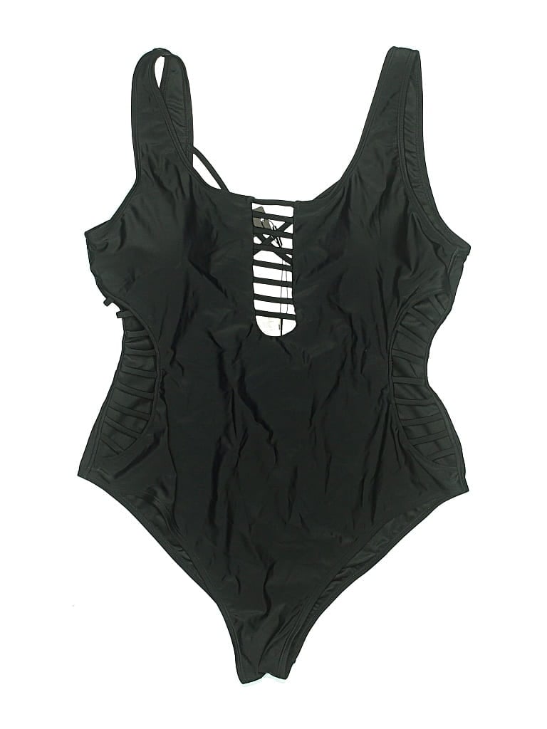 Fashion Nova One Piece Swimsuit In Black