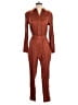 On 34th 100% Rayon Metallic Brown Orange Jumpsuit Size XXS - photo 1