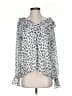Ann Taylor LOFT 100% Polyester White Long Sleeve Blouse Size S - photo 1