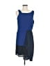 BCBGMAXAZRIA 100% Polyester Color Block Blue Cocktail Dress Size 8 - photo 1