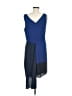 BCBGMAXAZRIA 100% Polyester Color Block Blue Cocktail Dress Size 8 - photo 2