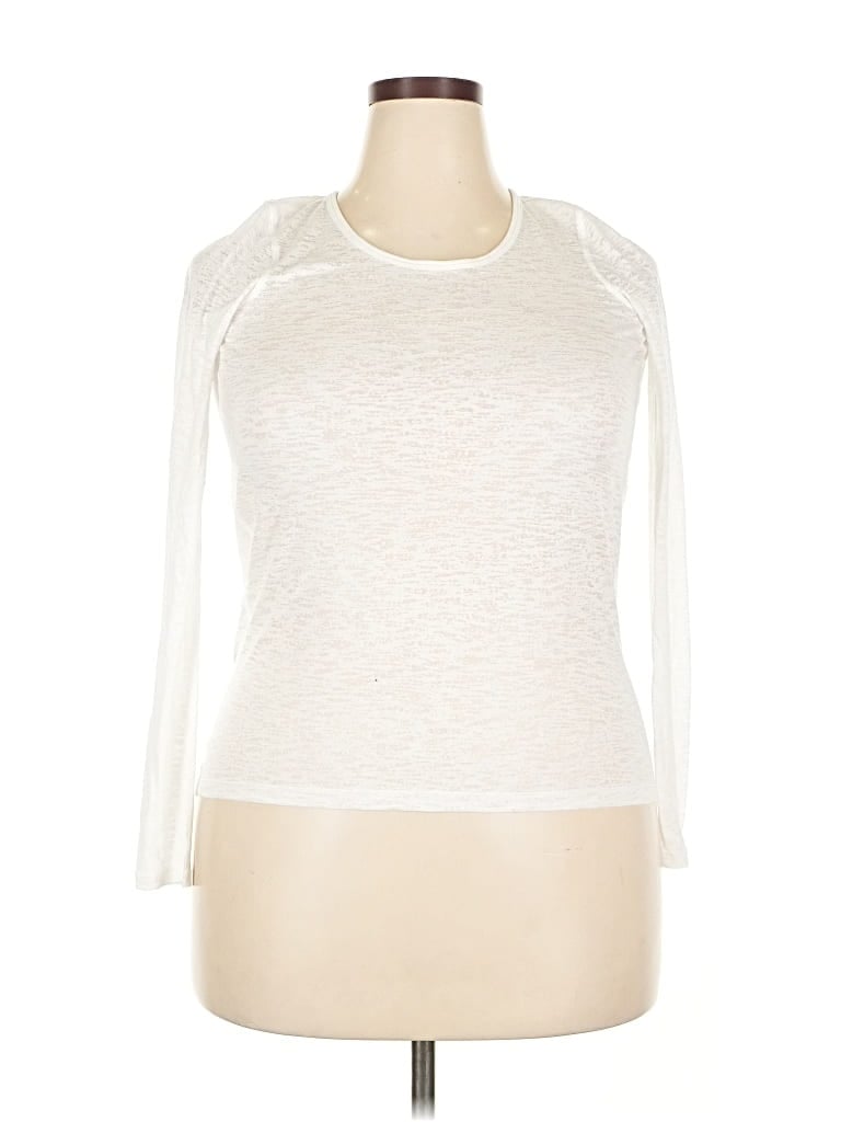 Pre-owned Lululemon Athletica Long Sleeve T-shirt In White