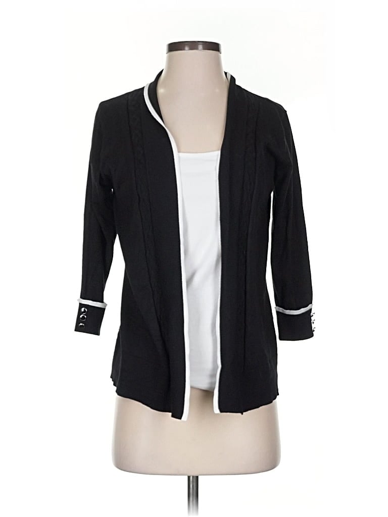 Pre-owned Assorted Brands Cardigan Sweater In Black