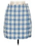 Unbranded 100% Polyester Plaid Blue Casual Skirt Size M - photo 1